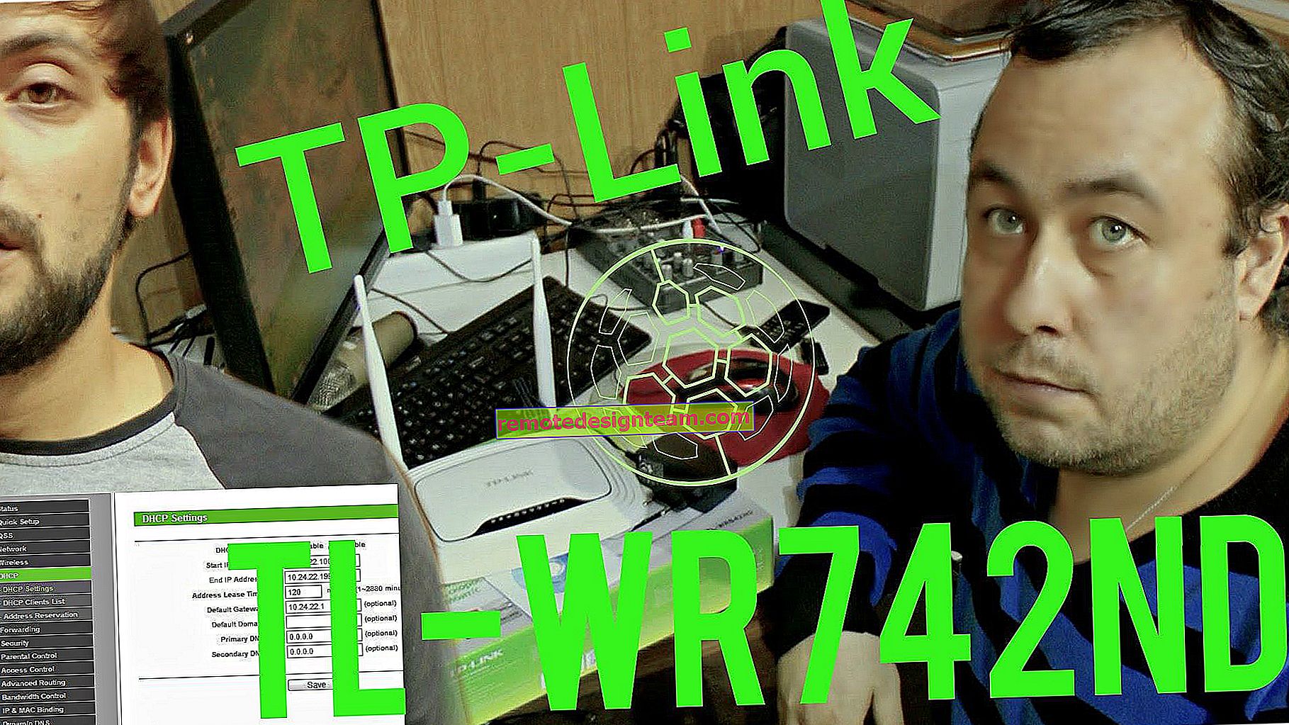 Mengkonfigurasi penghala Wi-Fi TP-LINK TL-WR842ND