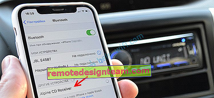 Menyambungkan iPhone ke radio kereta melalui Bluetooth