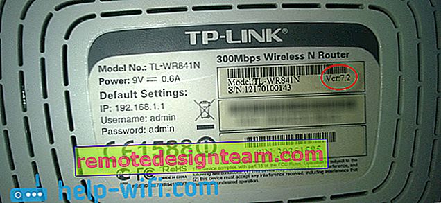Version matérielle du routeur TP-Link TL-WR841N