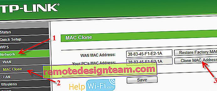 Клонирайте MAC на TL-WR940N / TL-WR941ND