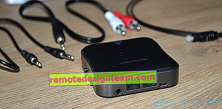 Pemancar TV Bluetooth dengan kabel audio optik