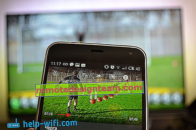 Android akıllı telefondan TV'ye Google Cast aracılığıyla video yayınlama
