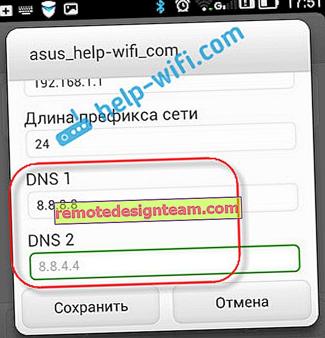 Menetapkan DNS statik pada telefon pintar atau tablet