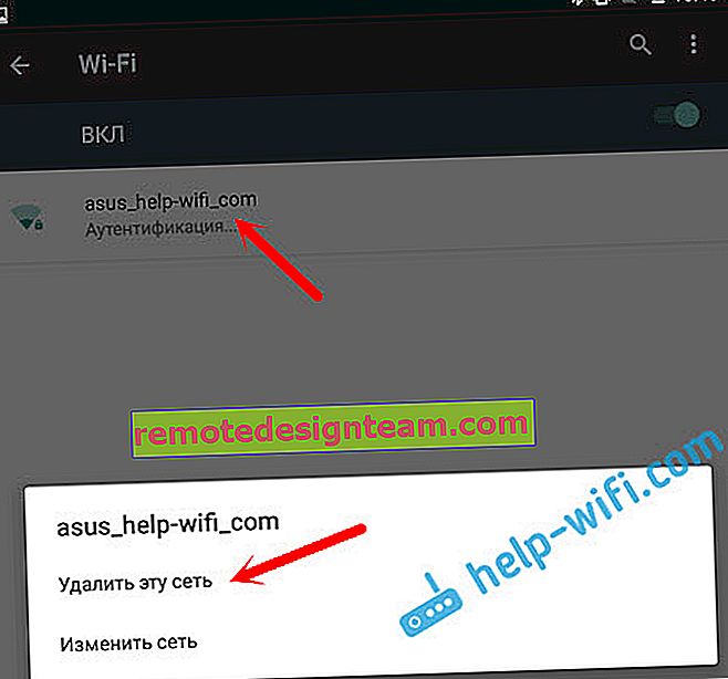 Android: Kata sandi salah saat menghubungkan ke Wi-Fi