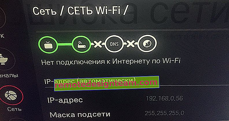 Tidak ada koneksi internet Wi-Fi di LG TV