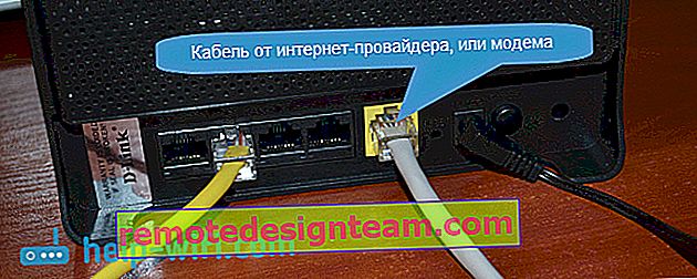 Menghubungkan Internet ke konektor WAN pada router D-link