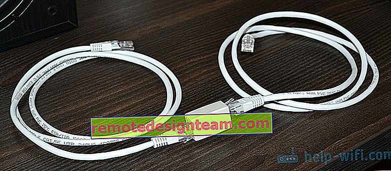 Sambungkan dua kabel rangkaian untuk penghala atau PC