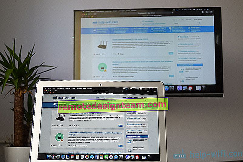 Connexion du MacBook et de l'iMac au téléviseur via Wi-Fi via AirPlay