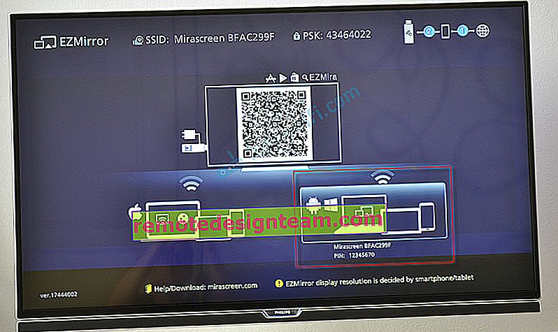 Menghubungkan laptop ke TV melalui MiraScreen / AnyCast