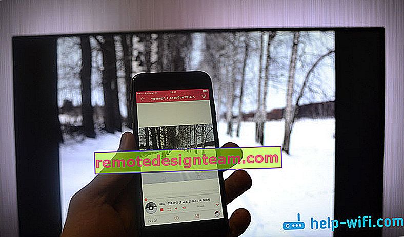 Menonton gambar iPhone di TV melalui Wi-Fi