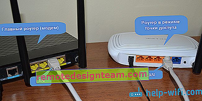 Menghubungkan titik akses ke router atau modem