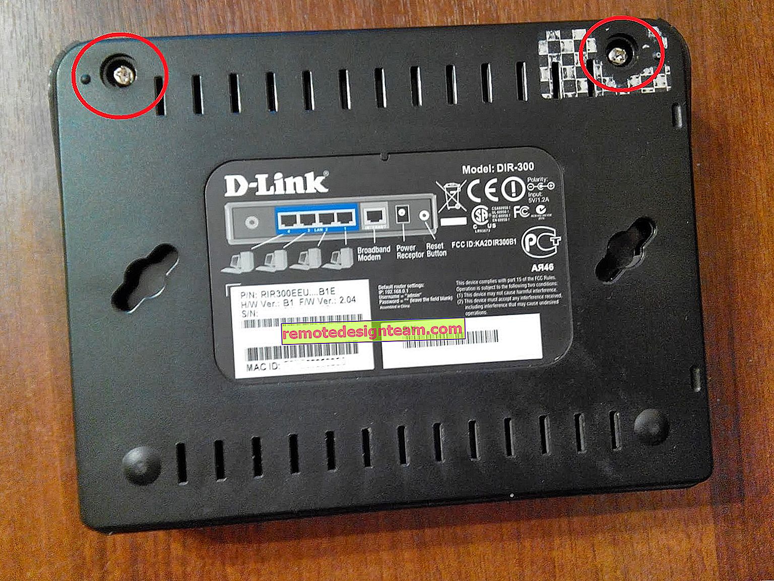 Mengkonfigurasi penghala D-Link DIR-300A. arahan terperinci
