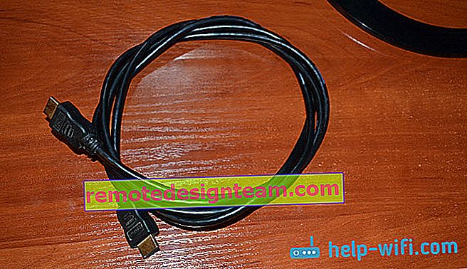 Kabel HDMI untuk menyambungkan komputer riba ke TV