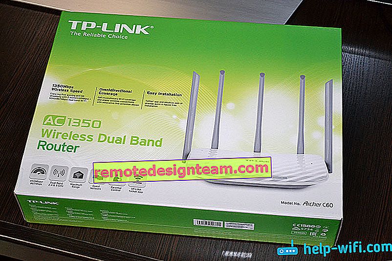 Emballage du routeur TP-Link Archer C60