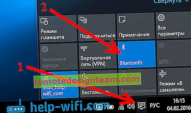 Photo: activer Bluetooth dans Windows 10