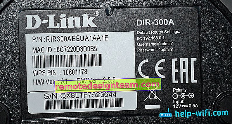 Adresse IP, clé de sécurité, connexion sur le routeur D-Link