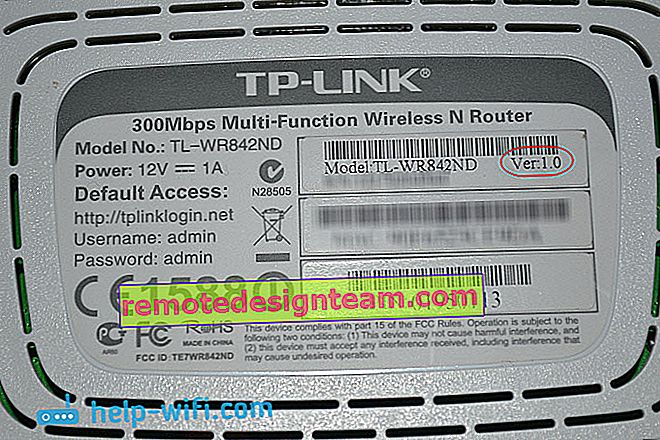 Versi perangkat keras TP-LINK TL-WR842ND