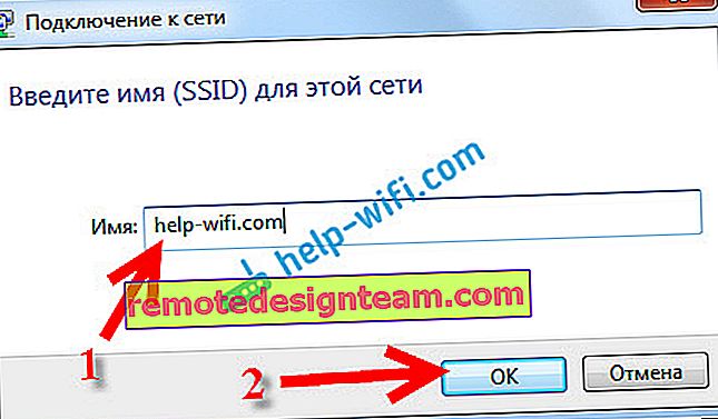 Tentukan nama SSID jaringan