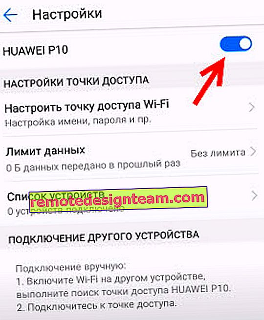 Attivazione della modalità hotspot su Android