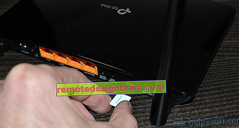 تركيب بطاقة SIM في جهاز توجيه TP-Link TL-MR6400