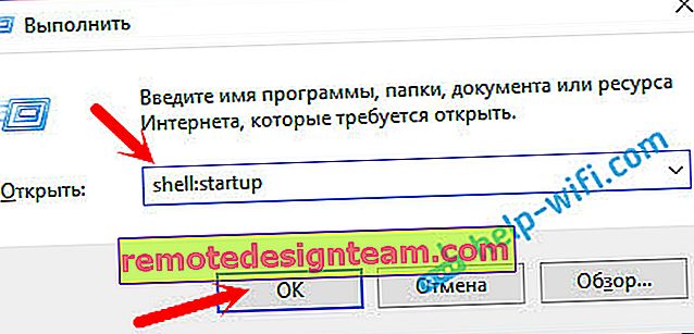 Windows 10: tambahkan file .bat ke folder startup