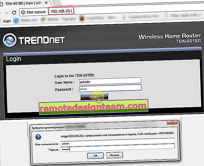 192.168.10.1: TRENDnet ve Upvel'de kullanıcı adı ve şifre admin ile giriş yapın