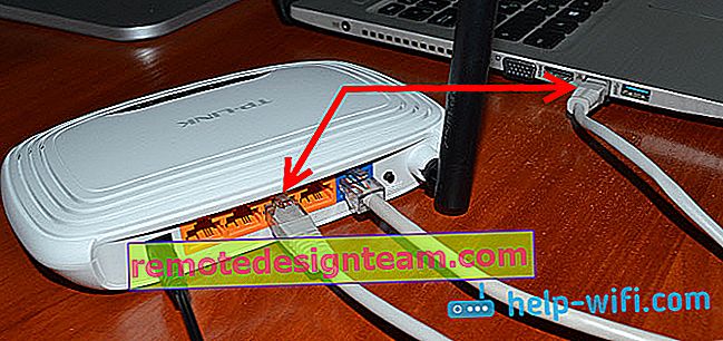 Petunjuk untuk menghubungkan TP-LINK TL-WR740N ke laptop