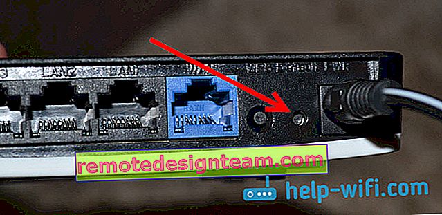 Foto: tombol untuk mengatur ulang router Netis